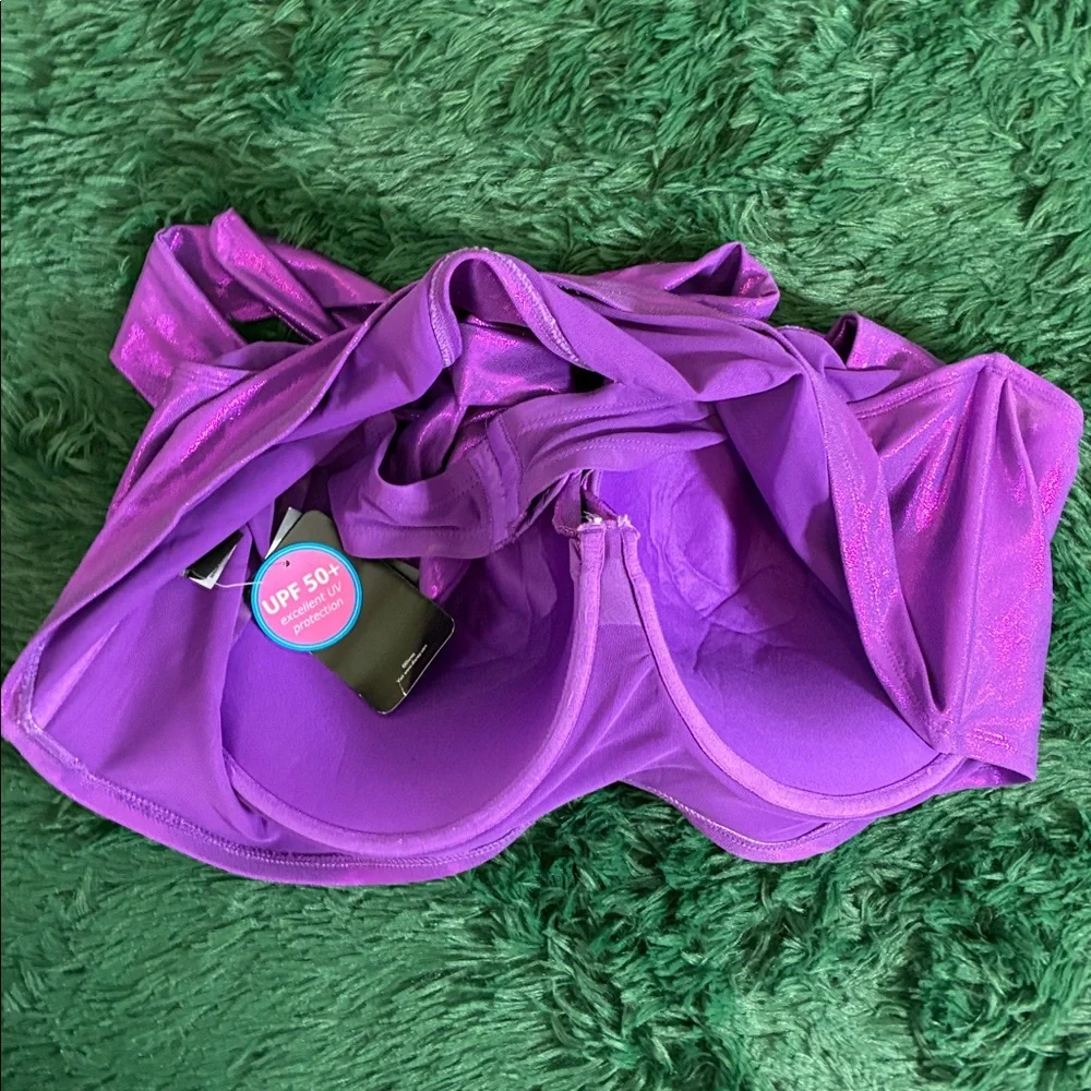 NWT Hot Topic 5X Disney Little Mermaid Ariel Swimsuit Swim Bikini Top Plus Size - Picture 4 of 8